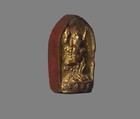 Real Tibet 18th Cen  Old Clay Tsa Tsa Buddha Statue Lion Faced Dakini Simhamukha