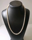 Estate Vintage 14k Top Quality Gold  authentic White Pearl Necklace 24 in Length