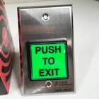 Assa Abloy Ts-2-2 Push To Exit Led Illuminated Green Square Button Switch New