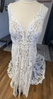 Allure Bridal Wedding Dress Mj862 Size 16 New With Tags Bohemian Dress Gown 