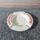 Vtg Budweiser King Of Beers Ashtray Haeger Made In Usa White Ceramic 5 25