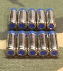 10mm Snap Caps  Set Of 10  Blue And Nickel  Real 200gr Weight   