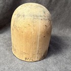 Antique Wood Hat Crown Block Millinery Form Mold
