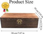 Wood Storage Box Lid Solid Wood Container Box Decorative Table Large Rectangular