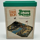 Vintage Marx Toys 1977 Bravo Squad Army Play Set Wwii Box  Sheet 24x18   Figures