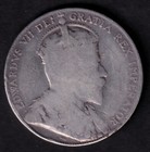 Canada 1910 50c Fifty Cent Silver Coin King Edward Vii Ed Leaves  925 Silver