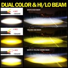 2x 4inch 120w Led Cube Work Light Bar Yellow White Fog Spot Pods Offroad Driving