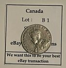 1929 Canadian Five 5 Cents Coin Canada King George V Low Mintage Date Lot B1-15
