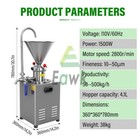 Commercial Split Peanut Butter Maker Mill Grinding Colloid Jam Paste Machine