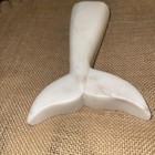 7    White Diving Whale Tail Sculpture