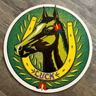 Good Luck Horse Pennsylvania Dutch Hex Wood Sign 15 1 2  Equestrian Barn D  cor