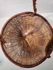 Vintage  Wicker Hanging Plant Basket