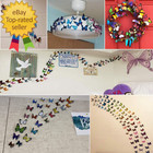 80 Pcs Butterfly Wall Decals 3d Butterfly Wall Decor Stickers For Home
