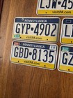 2011 - 2017 Pennsylvania License Plate Lot Of 5 Rustic    visitpa   