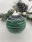 Green Glass Globe Christmas Tree Ornament
