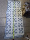 Hand-sewn Cotton Quilt Top With A Nine-patch Checkerboard Pattern 