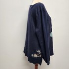 Astrologie Cat Ball Of Yarn Pullover Navy Blue Sweater Size Xxl Soft Stretch