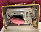 Singer 301a Longbed Sewing Machine W case And Singer Button Hole Machine