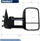 Towing Mirrors Heated For Chevy Silverado 14-17 Gmc Sierra 1500 15-16 2500 3500