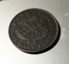 1854 Bank Token One Half Penny Bank Of Upper Canada