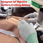 Quilting Gloves For Free-motion Sewing gloves Medium  pack Of 2   White 