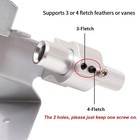 Sopoger Archery Fletching Tools Jig - Adjustable Arrow Fletchings Silver 