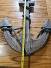 Large Wooden Ship Anchor Decor With Rope 24x16