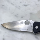 Spyderco Tenacious Folding Knife Silver 8cr13mov Steel Blade Black Frn Handle