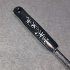 Vtg Ekco Atomic Starburst Stainless Steel Ladle Black Handle 11 5    Usa