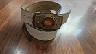 Rare Vintage American Institute Of Technology Truck At Belt Buckle Gold