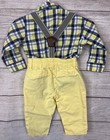 Children   s Place  Boys Trousers W suspenders   Long Sleeve Shirt Size 3 6 Months