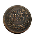 1863 Indian Head Not One Cent Civil War Token