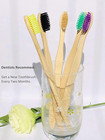 Eco Friendly Bamboo Toothbrush  10pack Medium Firm Bristles Biodegradable Bulk W