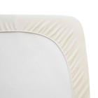Waterproof Quilted Fitted Crib Mattress Cover Made With Organic Cotton Top Layer