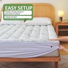 Cooling Bamboo Mattress Topper For Back Pain Relief 8-20 deep Pocket For Bedroom