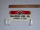Vintage Antique Original Mclucas Lumber   Coal Coat Hook Metal Advertising Sign 