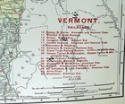 Rand Mcnally Indexed Atlas Vermont Antique Original Lithograph Map 1910