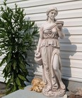 Greek Goddess Garden Statue Classic Faux Stone Art Sculpture Figurine Almost 4ft