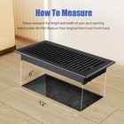 Floor Register Fits 6x12 Or 12x6 Duct Opening  4 Black 6  X 12  4 Pack 