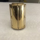 Vtg Gillette Aristocrat Gold Plated Safety Razor And Brass Blade Holder Case