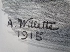 Adophe Willette 1915 Signed Imited Edition Lithograph 64-48 Cm 