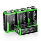 Ebl 9 Volt Lithium Li-ion Rechargeable Battery   9v Ni-mh Battery   Charger Lot