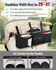 Heavy Duty Double Stroller Organizer For Bob Duallie  Baby Jogger City Mini G   