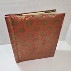 Vintage Red And Gold Photo Album Scrapbook Non Adhesive Pages 1960-70s