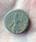 Ancient India Kushan Dynasty Copper Unit Coin Kaniska The Great 127   150 Ad