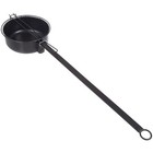 Campfire Popcorn Popper Old Fashioned Popcorn Maker Handle Camping Gear  Black
