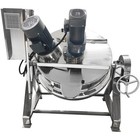52 8gal Tilting Jacketed Kettle Stirring Emulsifying Sandwich Pot 220v 3-phase