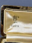 Vintage Black Elgin Watch Box Case  read