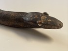 Antique Snake Sculpture Tribal Wood Carving Carved Papua New Guinea Statue Old