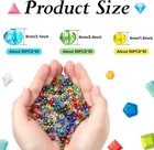 1000 Pcs Glass Beads Bulk Assorted Crystal Beads For Jewelry Making Colorful Fac
